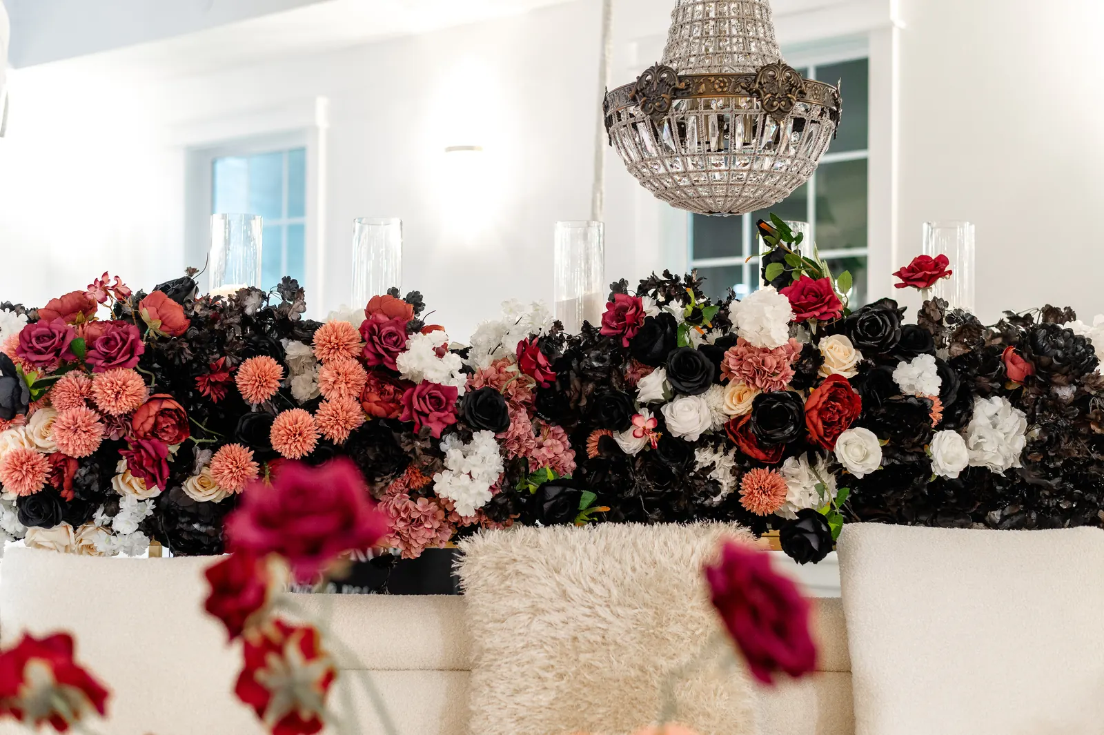 Wedding flowers created for Victoria & Mike