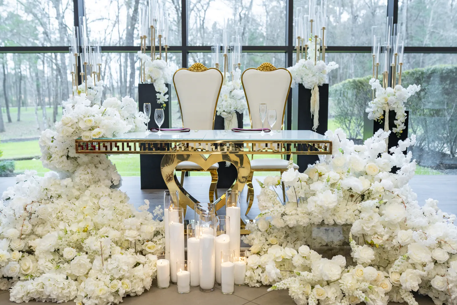Wedding flowers created for Imani & Jeremiah  - Mr. & Mrs. Burums